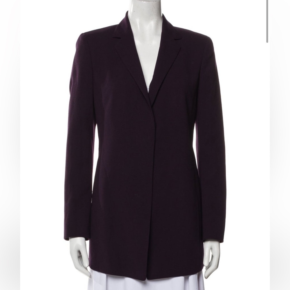 Akris Deep Purple Wool Blazer - S